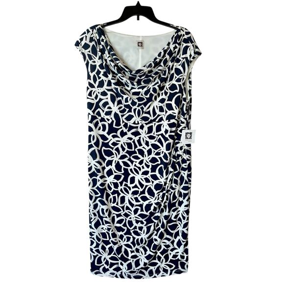 Anne Klein Sheath Dress  Cowl Sleeveless Career - Picture 7 of 10